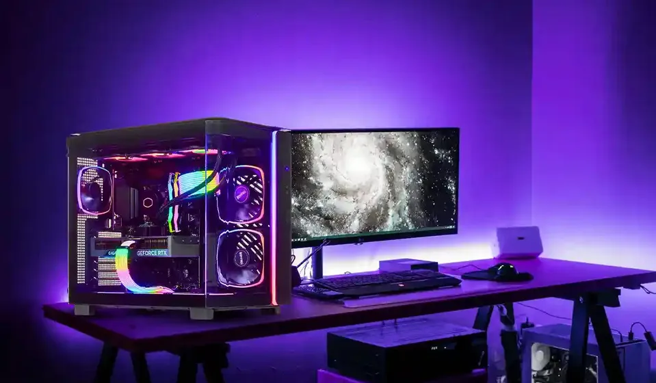 Computer gaming setup