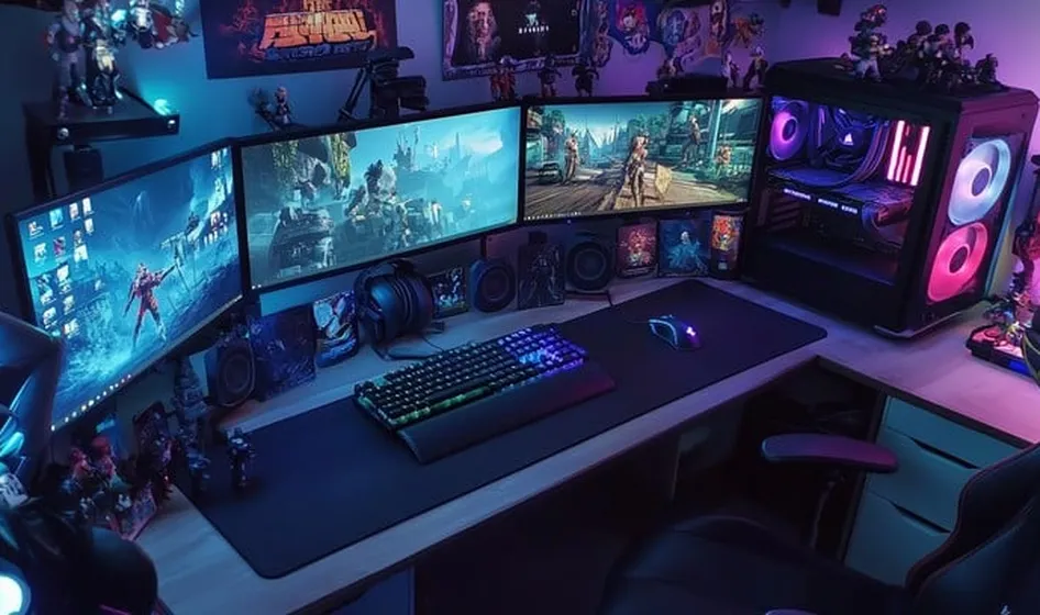 High tech gaming station